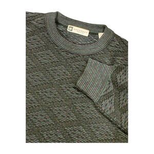 VTG Bachrach Pullover Sweater Professor Core Made In Italy Wool Blend Men's L‎